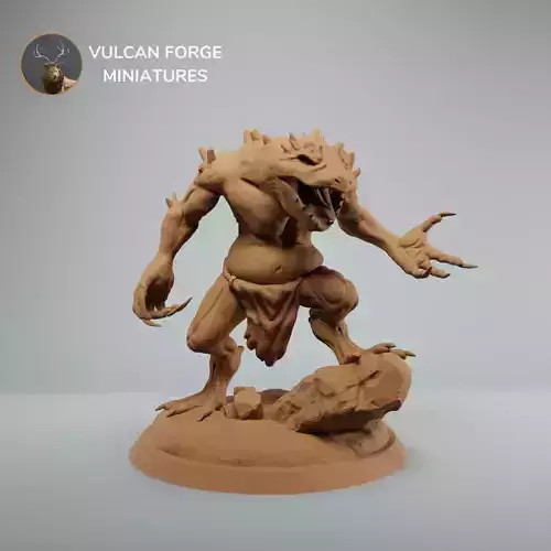 Slaad dnd miniature 2 inch base pre supported 3d print model