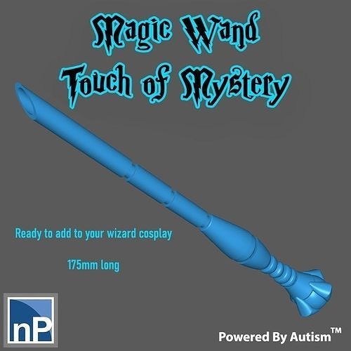 Touch of Mystery - Magic Wand for Cosplay Free 3D print model