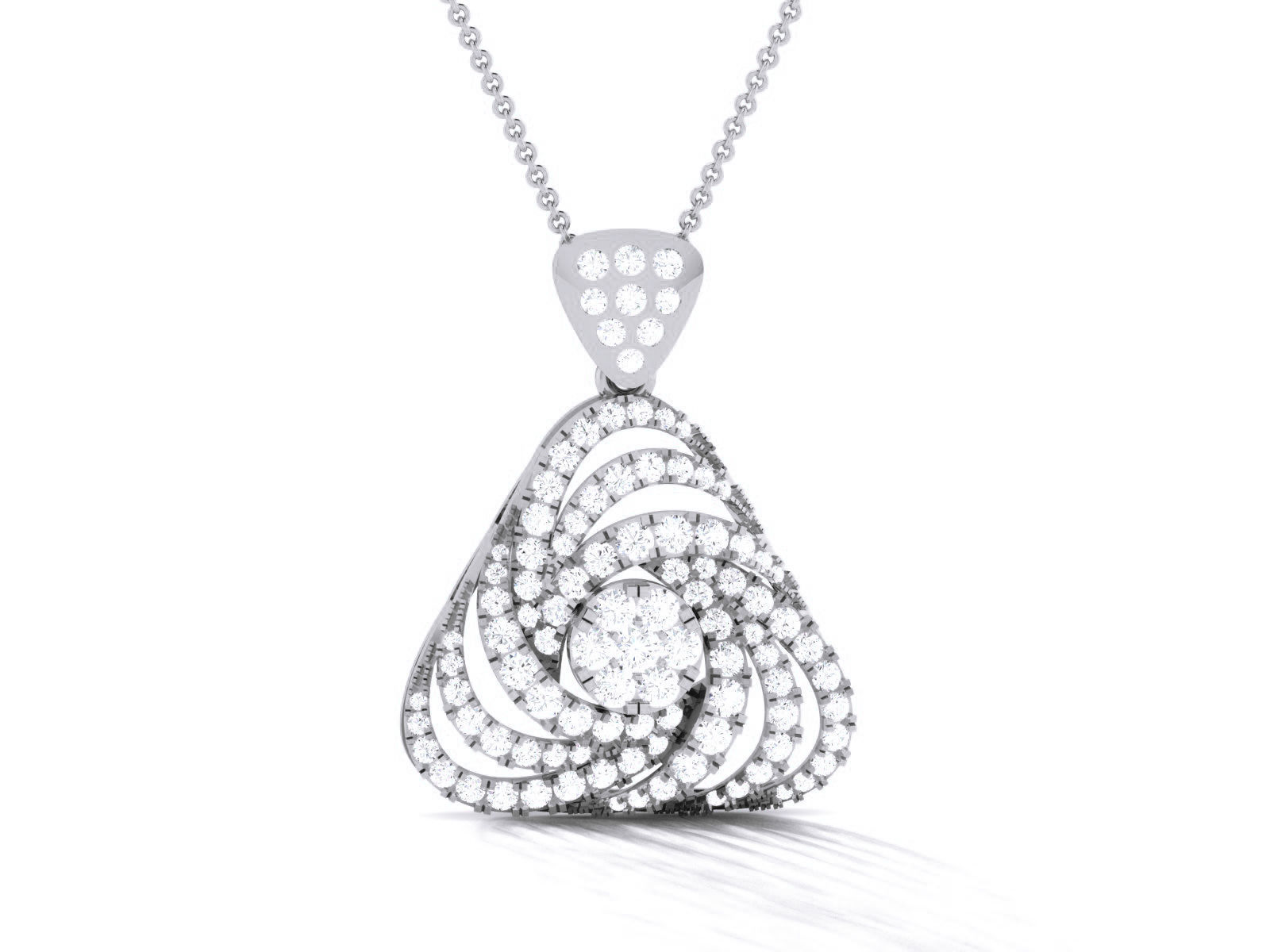 Diamond Pendant 3dm render details 3D print model_5