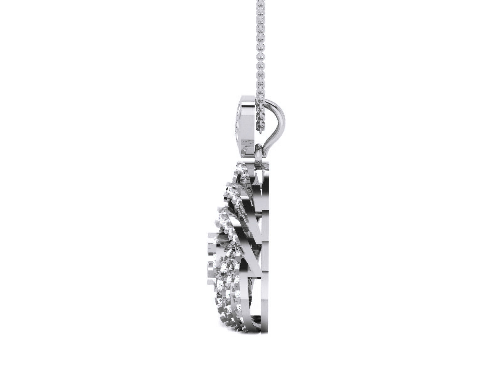 Diamond Pendant 3dm render details 3D print model_7