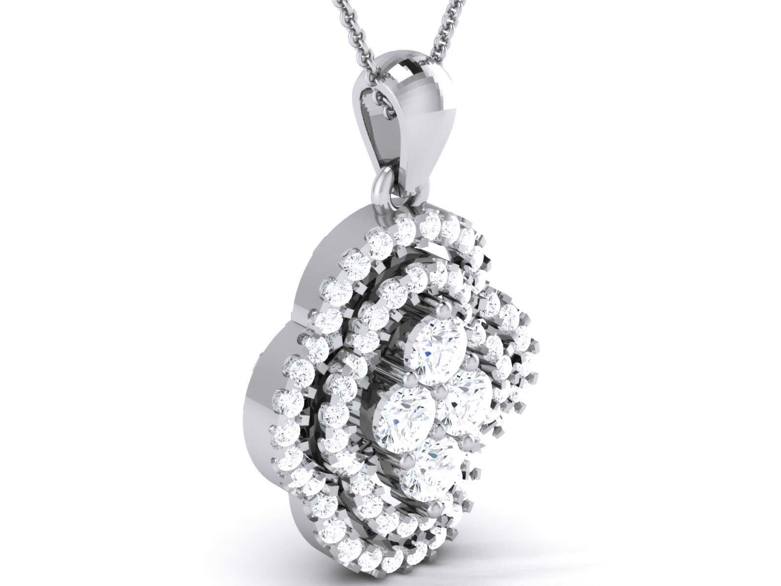 Diamond Pendant 3dm render details 3D print model_2