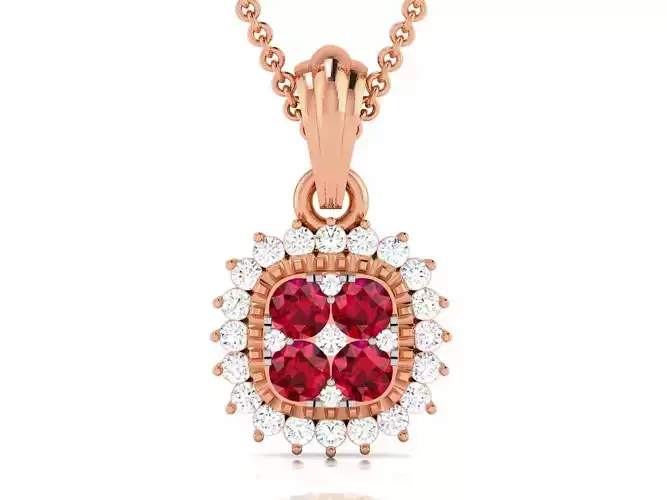 Diamond Pendant 3dm render details