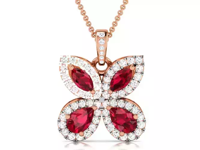 Diamond Pendant 3dm render details