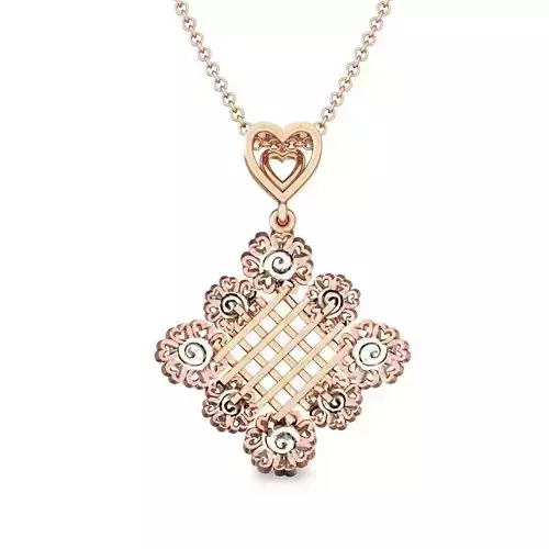 Diamond Pendant 3dm render details