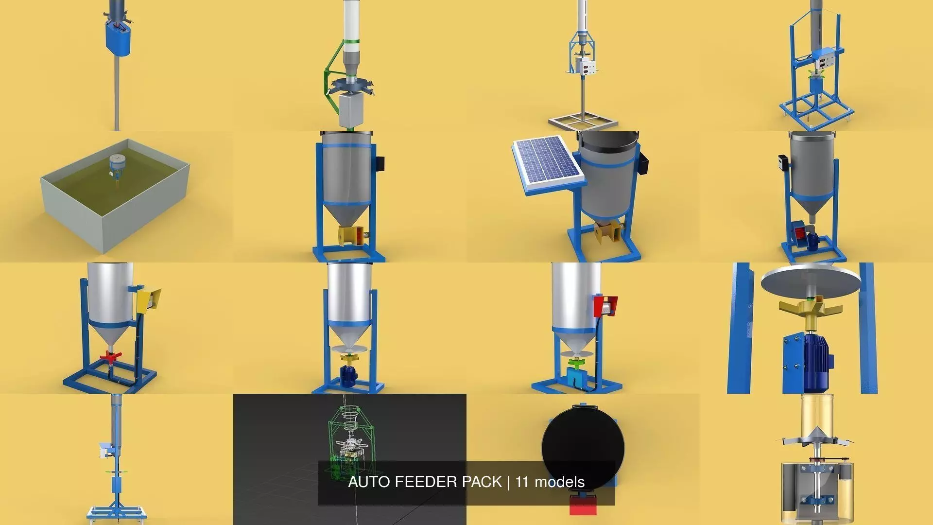 AUTO FEEDER PACK 3D Model Collection_0
