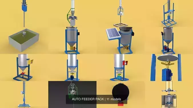 AUTO FEEDER PACK 3D Model Collection