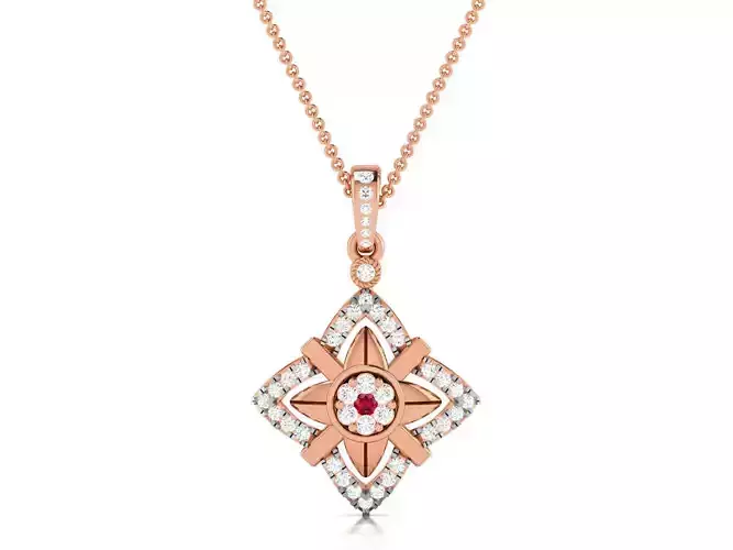 Diamond Pendant 3dm render details