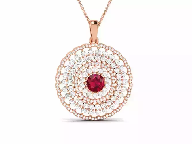 Diamond Pendant 3dm render details