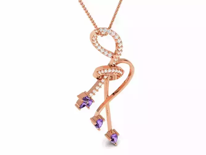 Diamond Pendant 3dm render details