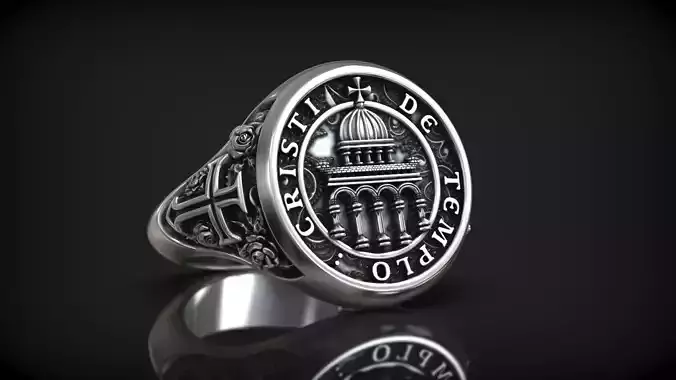 Cristi De Templo Templar Knights Jesus Symbols Signet 3D print model Cristi De Templo Templar Knights Jesus Symbols Signet 3D print model