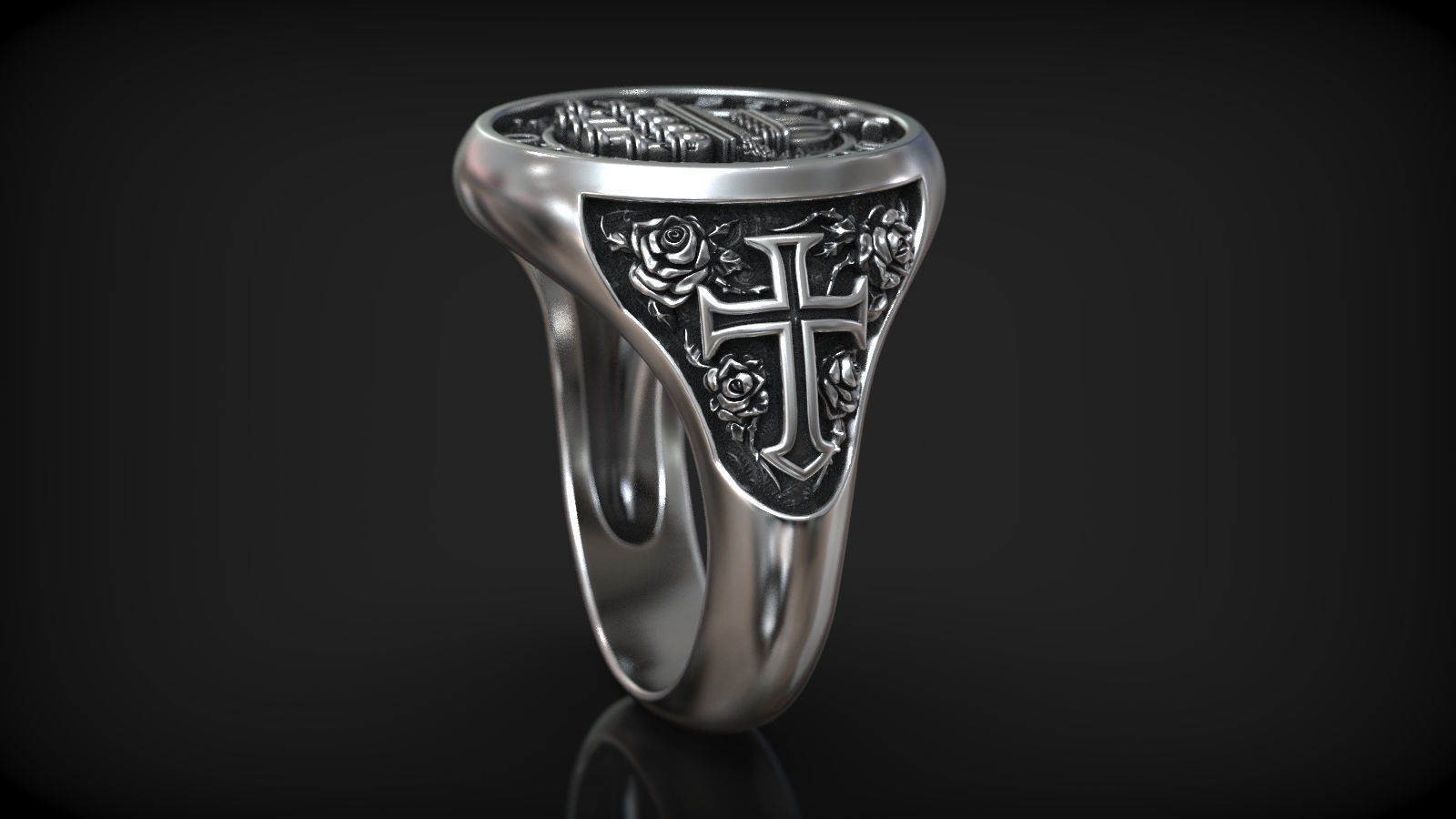 Cristi De Templo Templar Knights Jesus Symbols Signet 3D print model_2