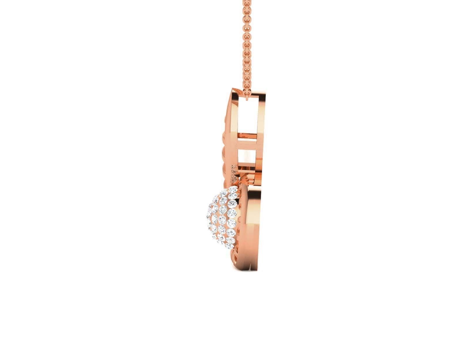 Diamond Pendant 3dm render details 3D print model_9