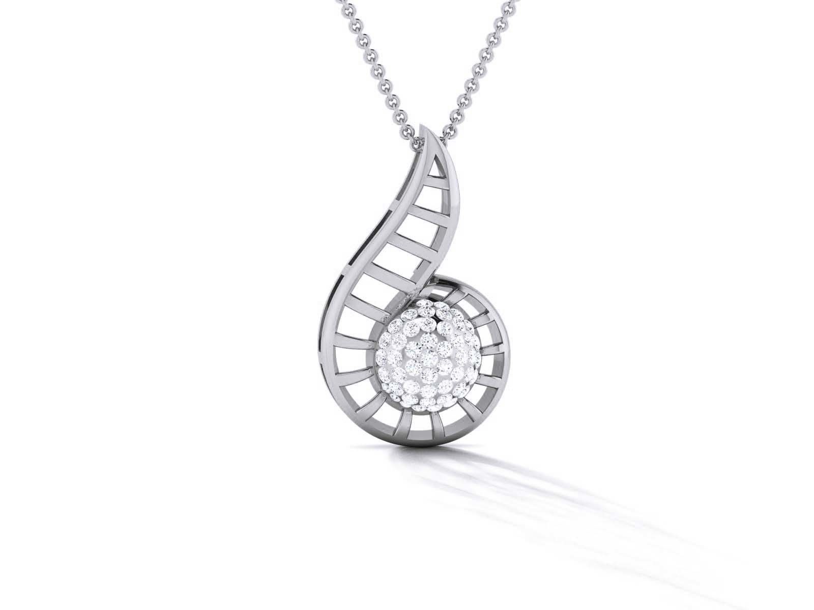 Diamond Pendant 3dm render details 3D print model_1