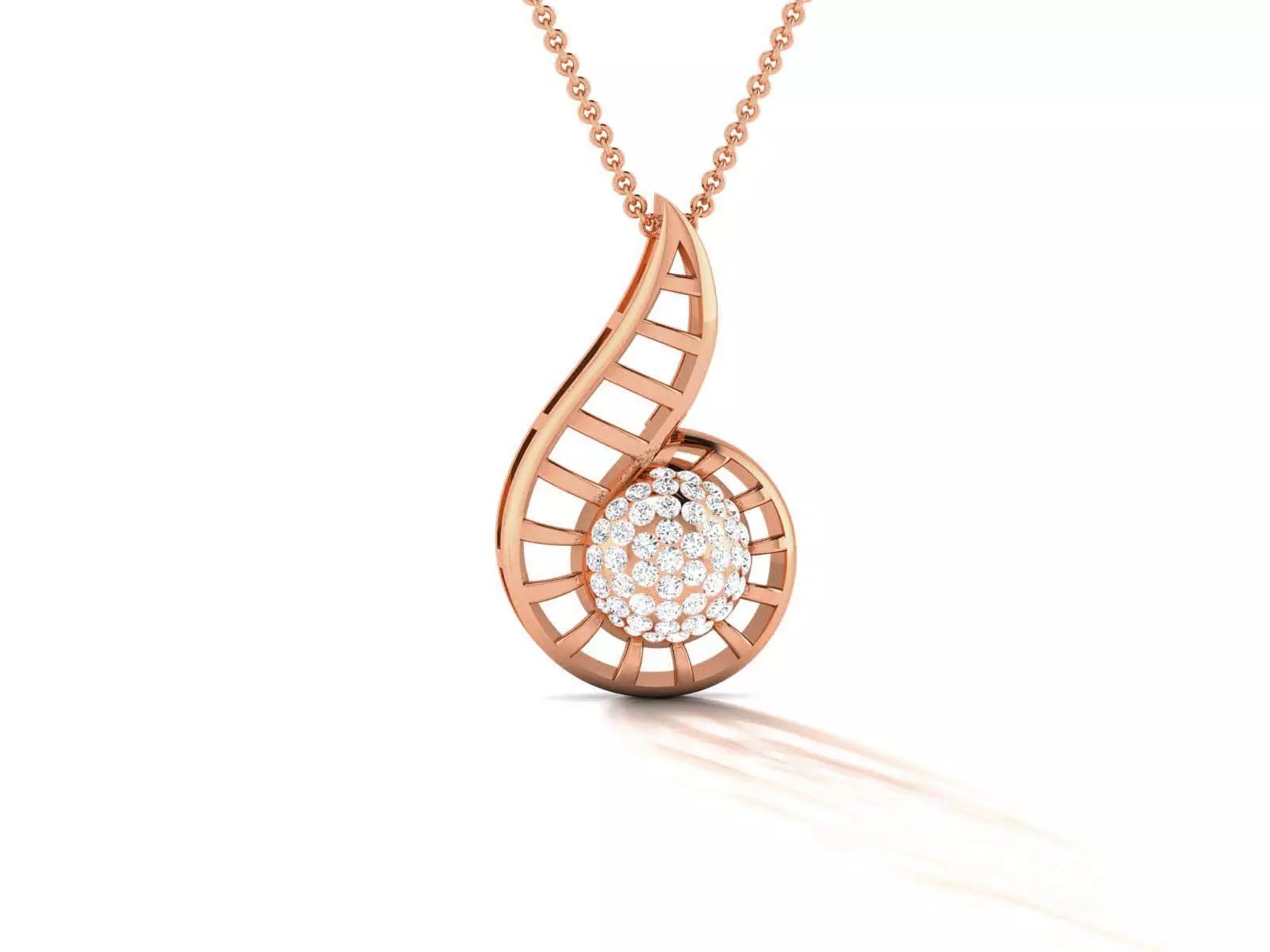 Diamond Pendant 3dm render details 3D print model_0