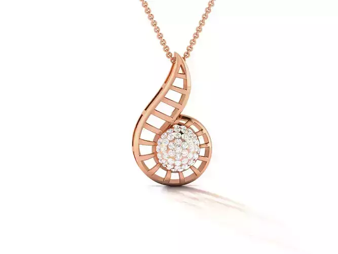 Diamond Pendant 3dm render details