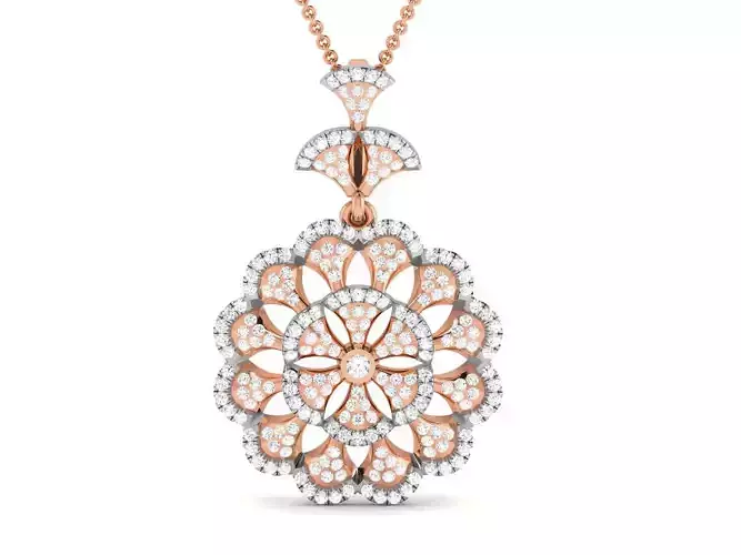 Diamond Pendant 3dm render details