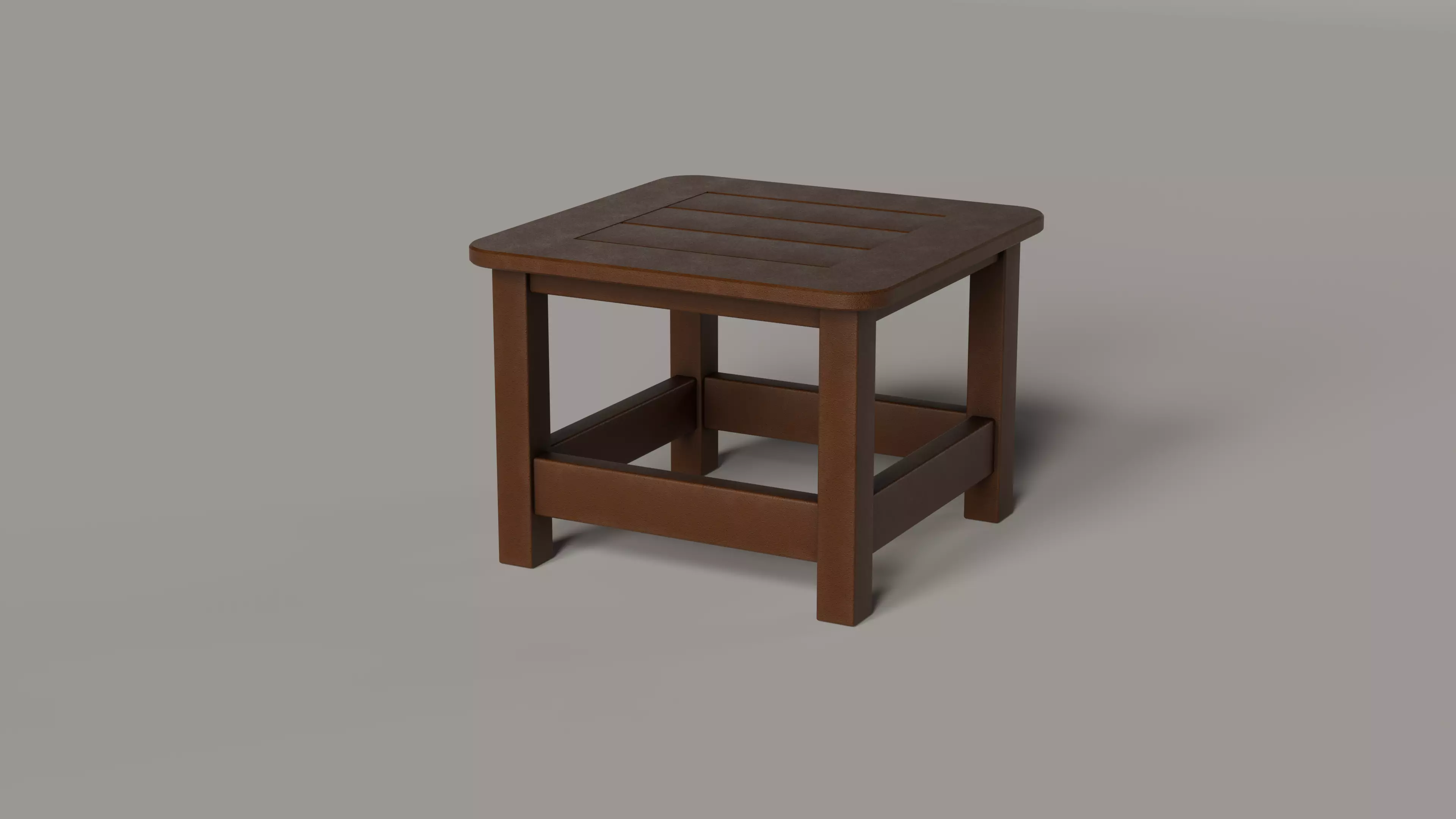 Harbour Square Slat End Table POLYWOOD 7 COLORS Low-poly 3D model