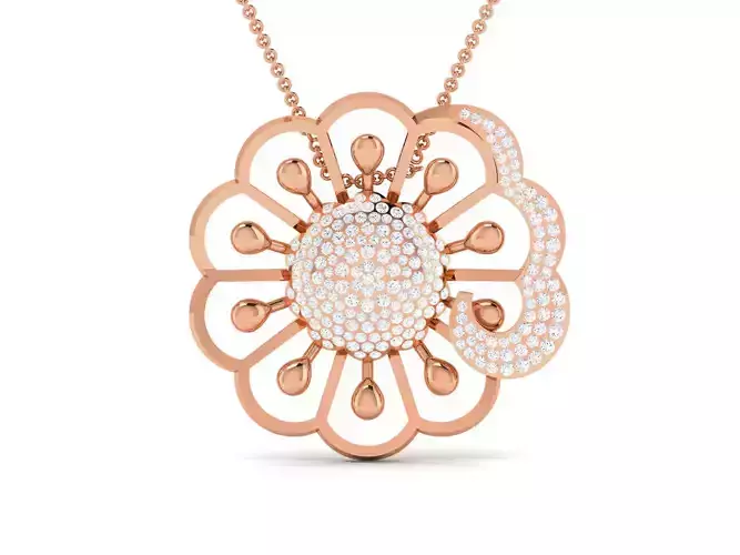 Diamond Pendant 3dm render details