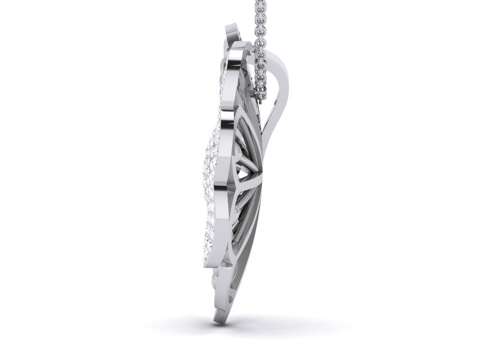Diamond Pendant 3dm render details 3D print model_8