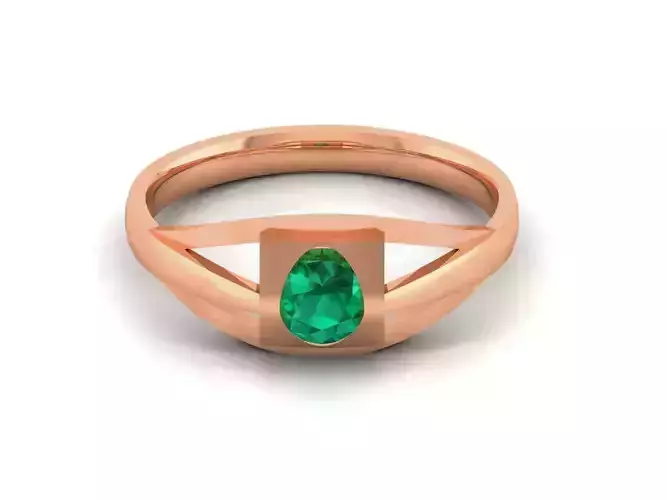 Emerald Ring 3dm render detail