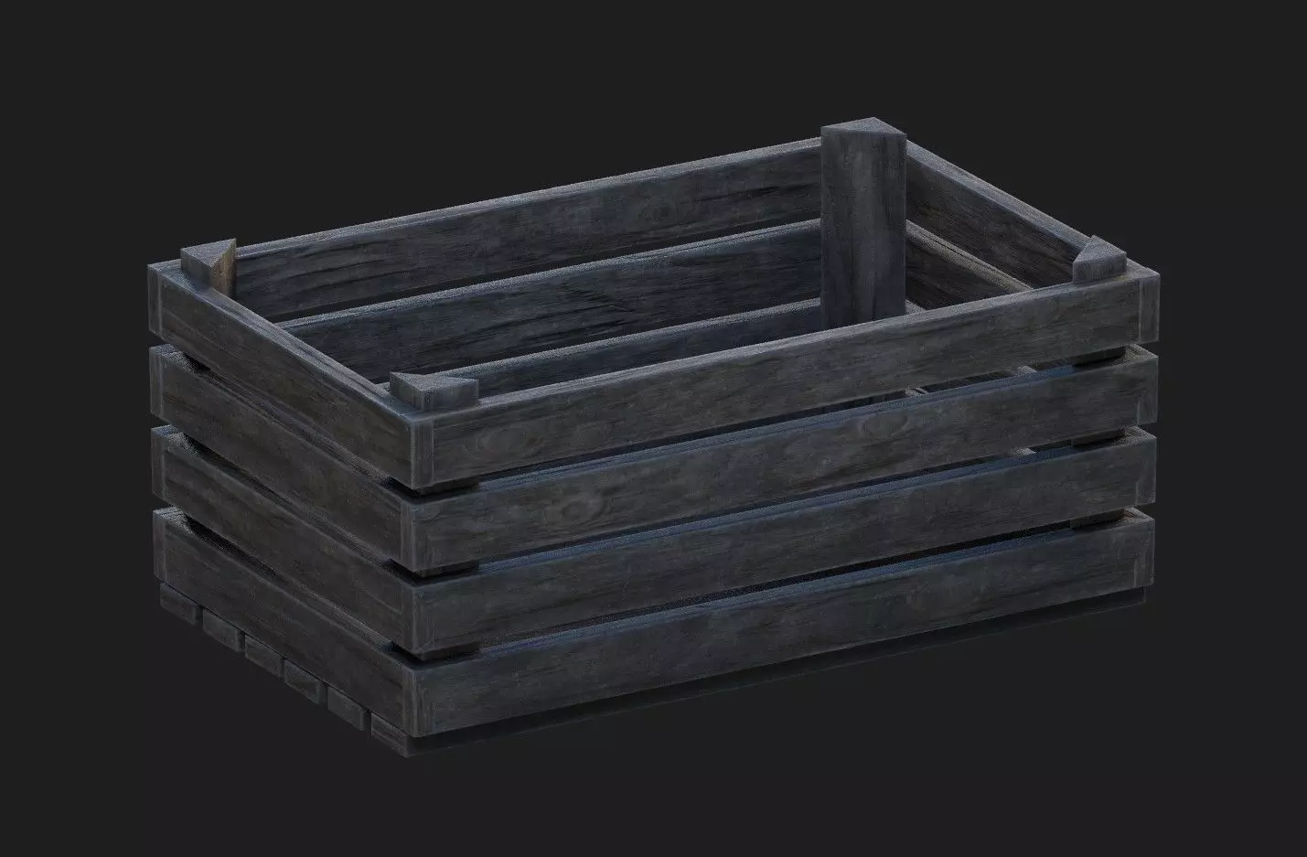 Crate Free low-poly 3D model