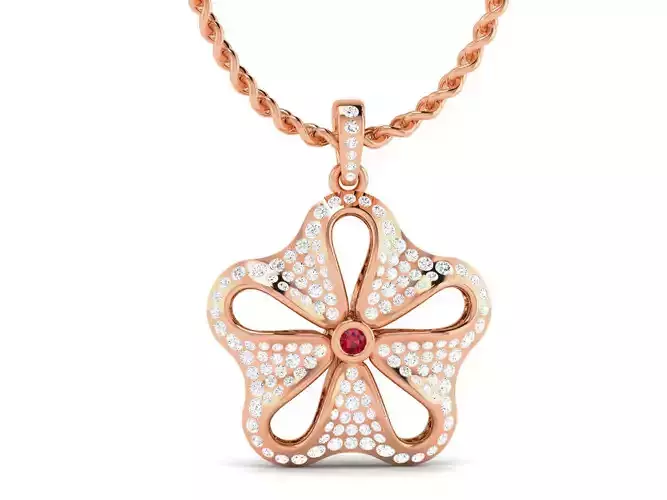 Diamond Pendant 3dm render details