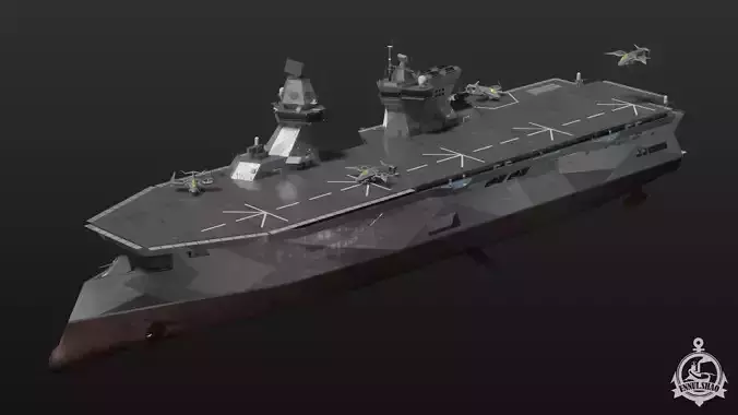 Futuristic landing assault ship