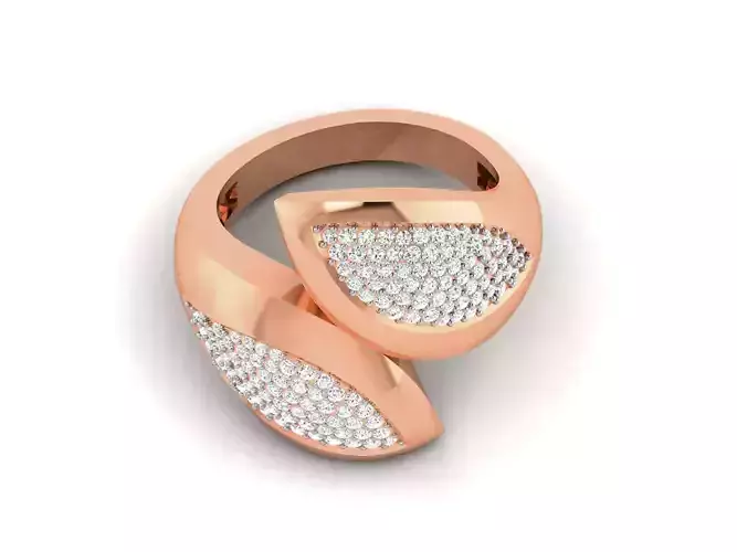 Women Diamond Ring 3dm render detail