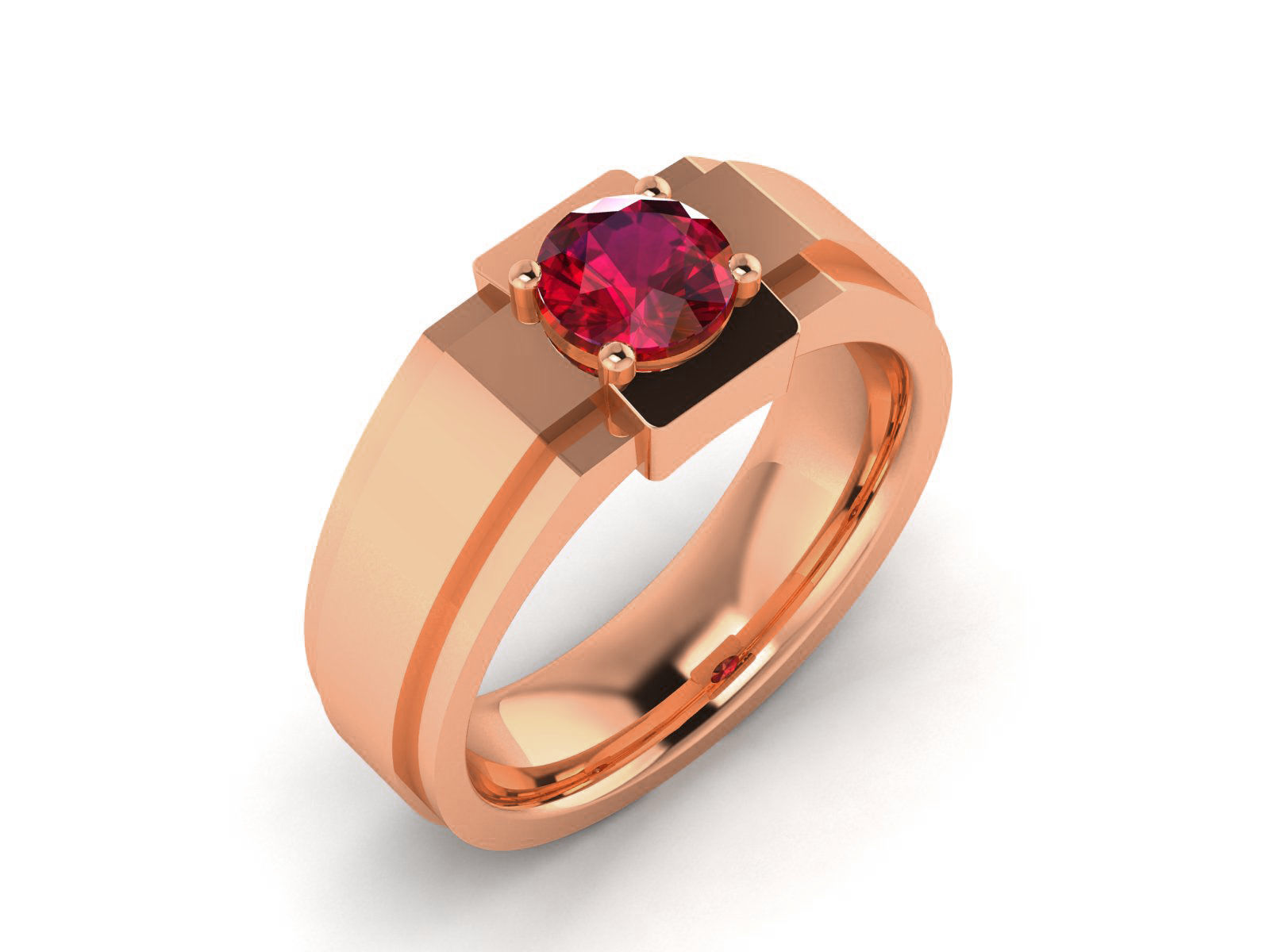 Women Diamond Ring 3dm render detail 3D print model_3