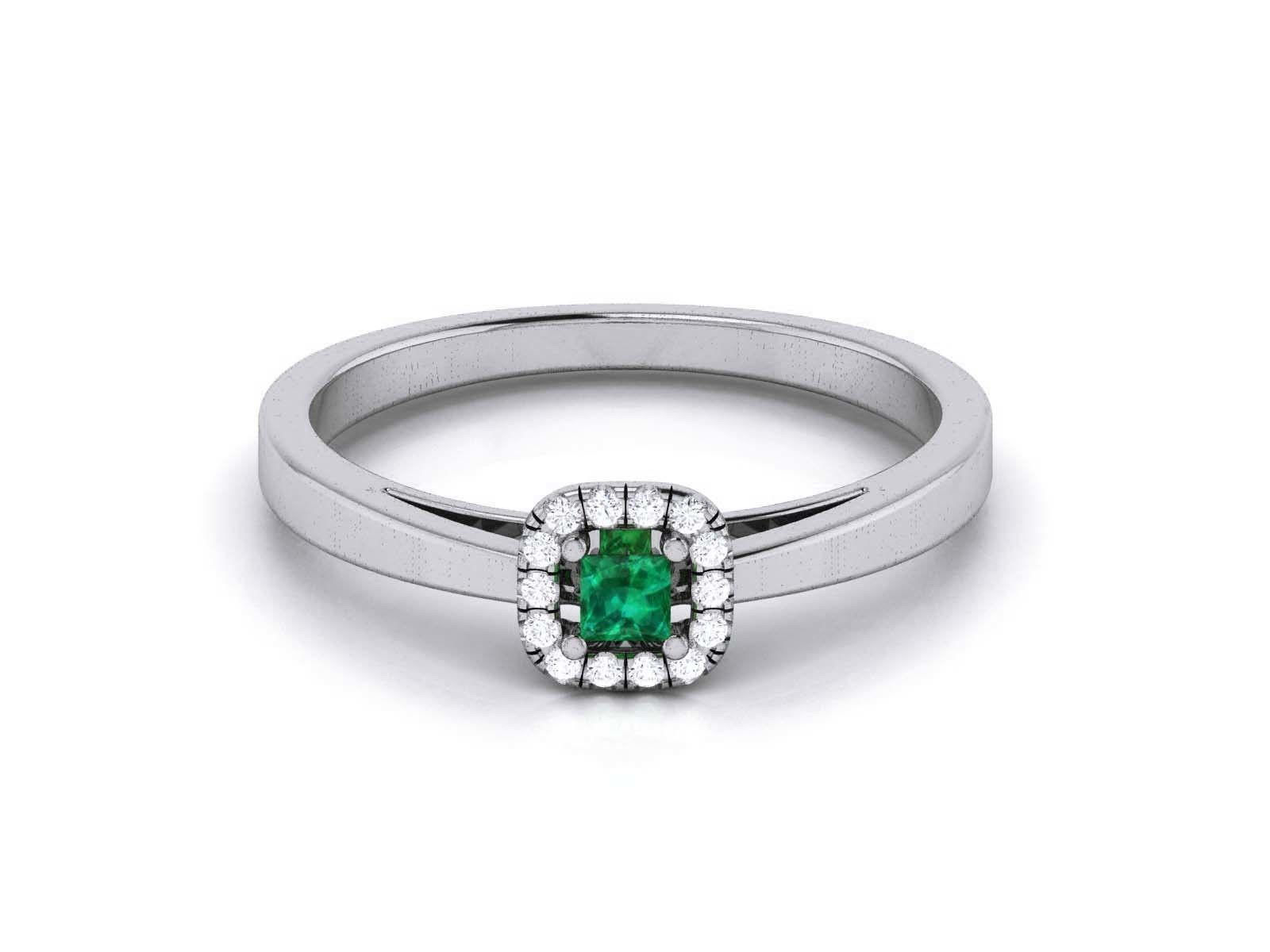 Women Diamond Ring 3dm render detail 3D print model_11