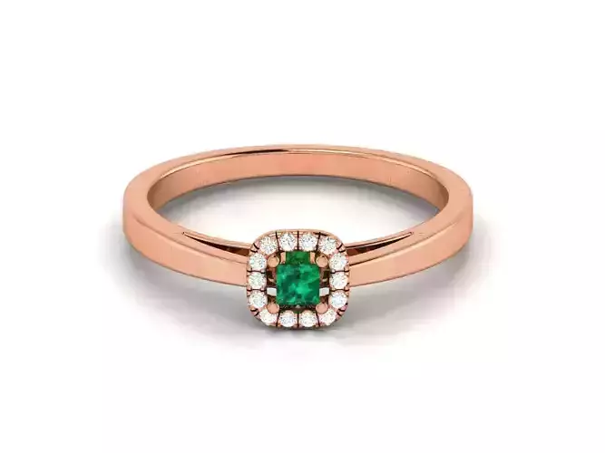 Women Diamond Ring 3dm render detail