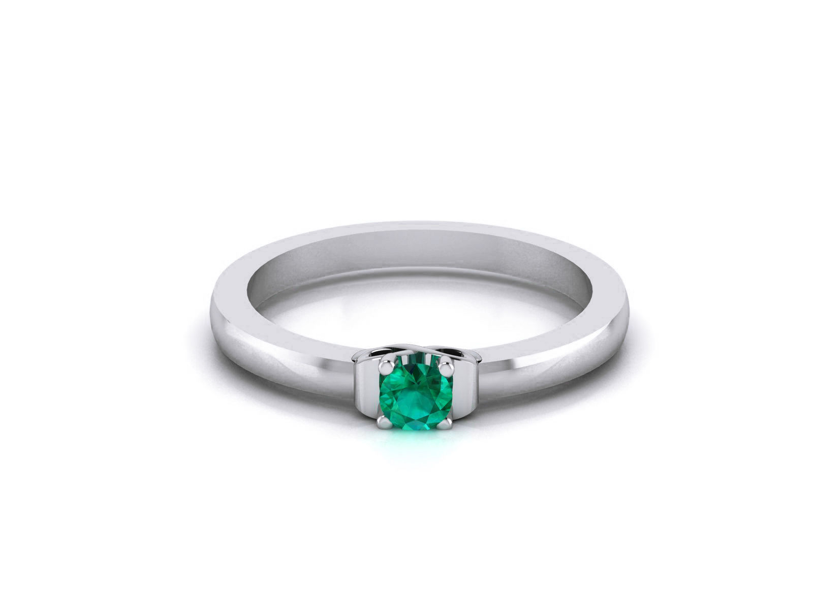 Emerald Ring 3dm render detail 3D print model_11