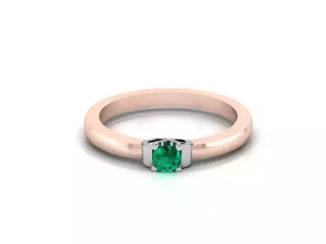 Emerald Ring 3dm render detail