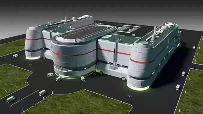 Futuristic hospital