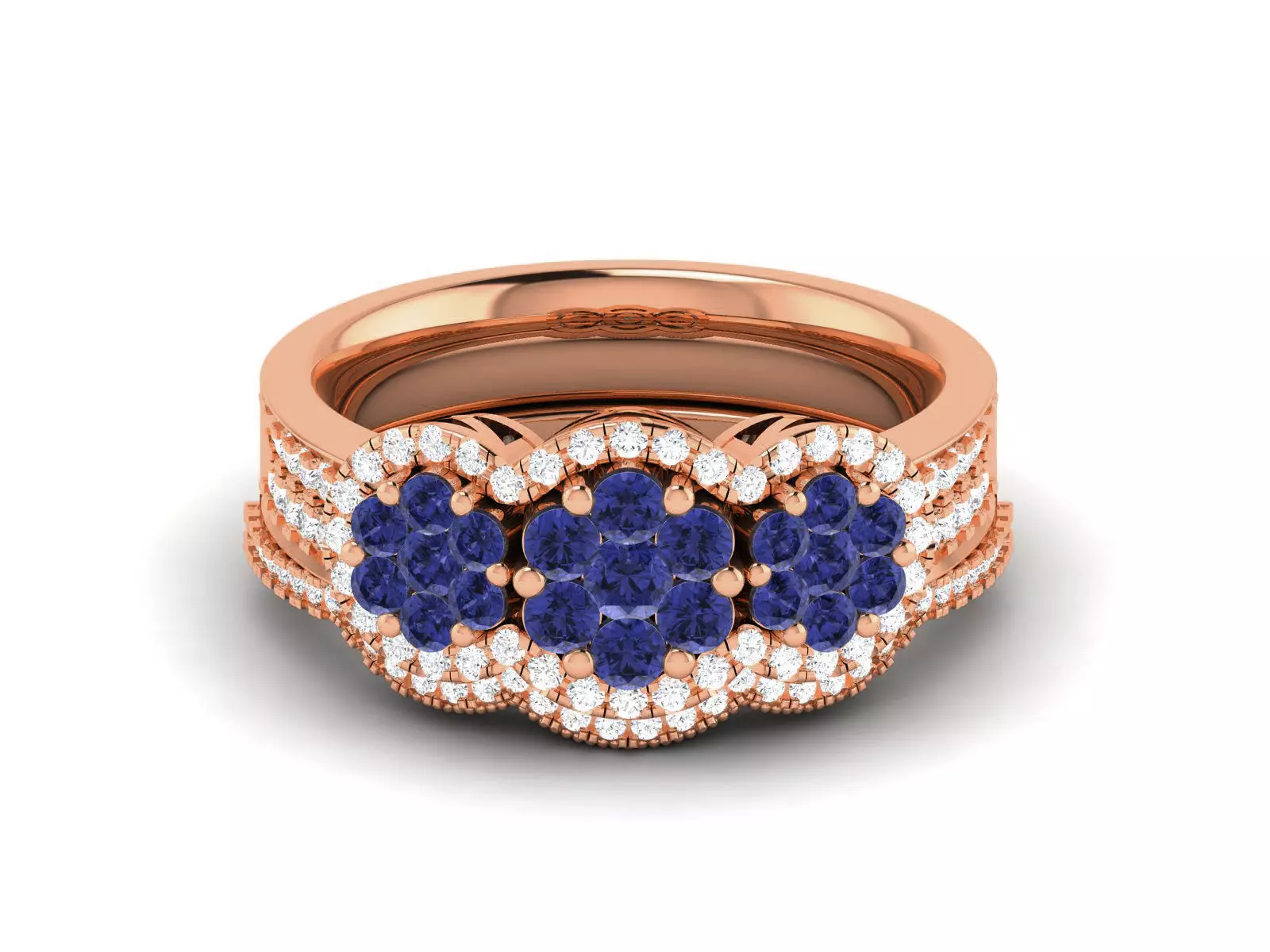 Women Diamond Ring 3dm render detail 3D print model_0