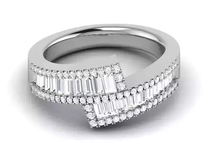 Women Diamond Ring 3dm render detail