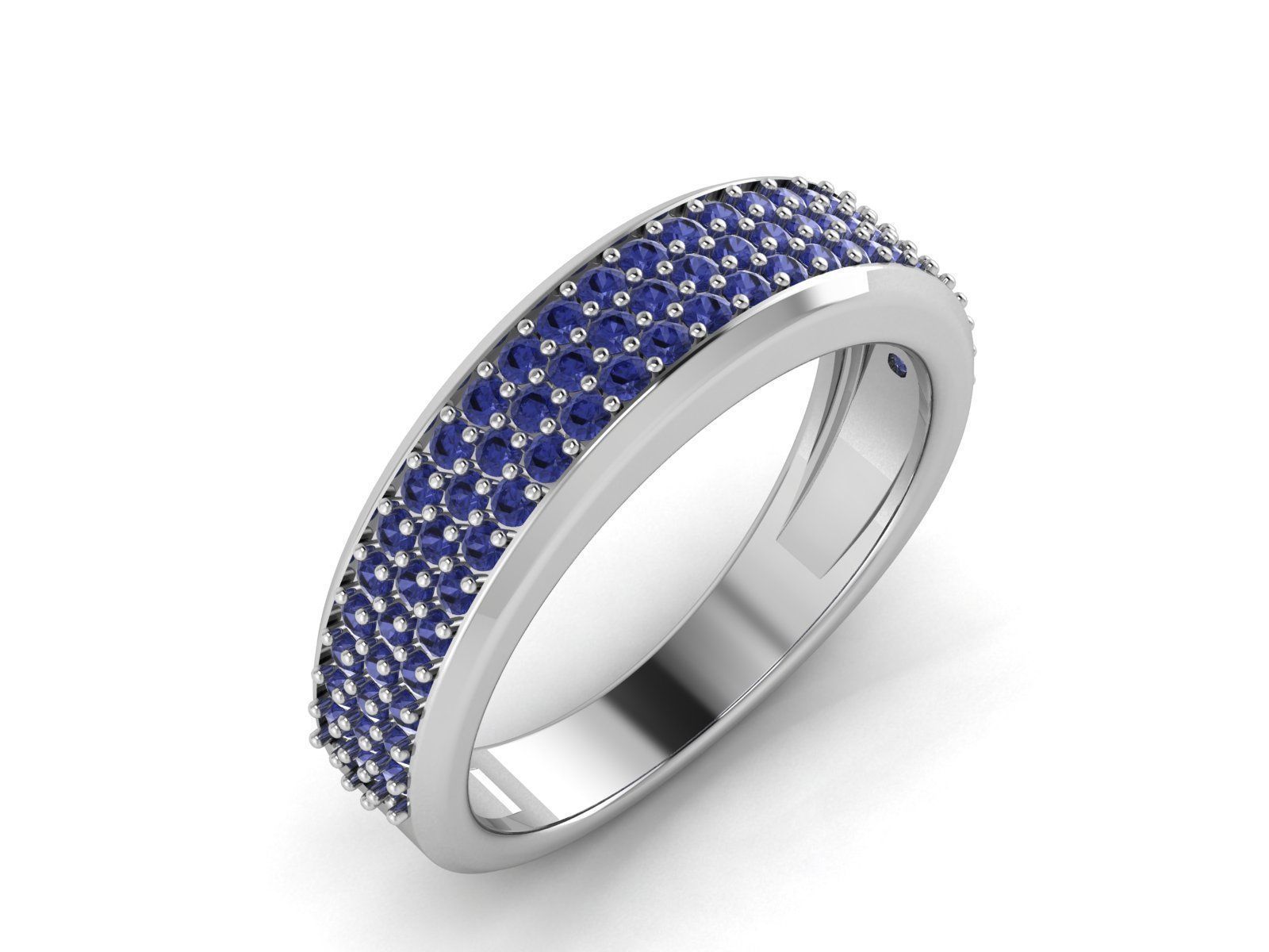 Women Diamond Ring 3dm render detail 3D print model_1