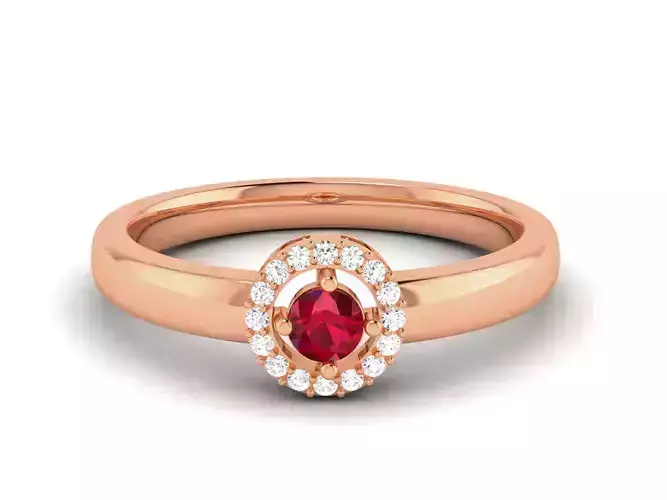 Women Diamond Ring 3dm render detail