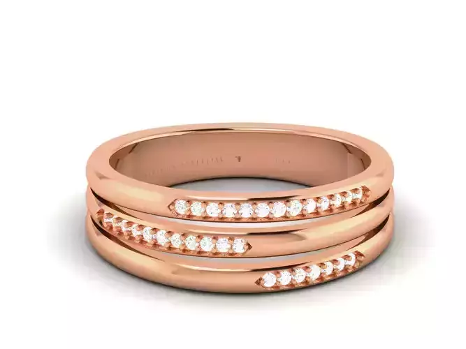 Women Diamond Ring 3dm render detail