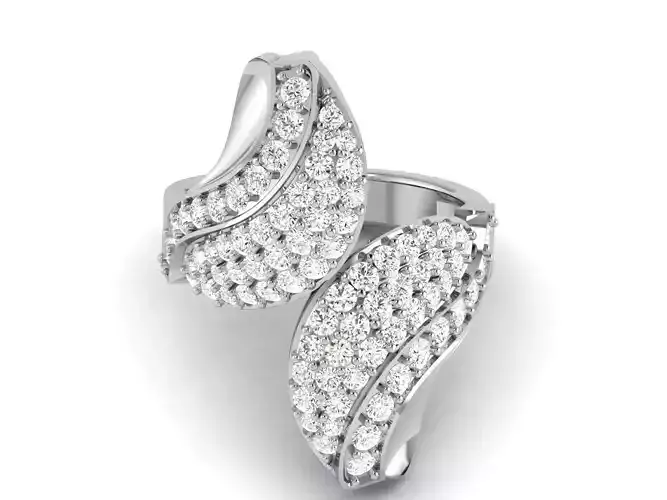Women Diamond Ring 3dm render detail