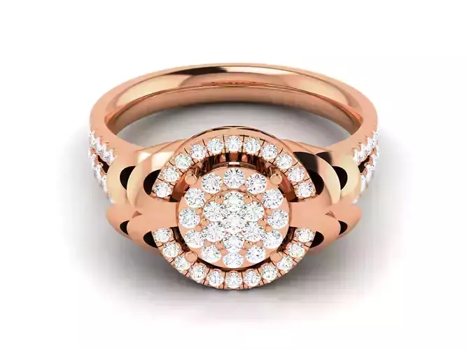 Women Diamond Ring 3dm render detail