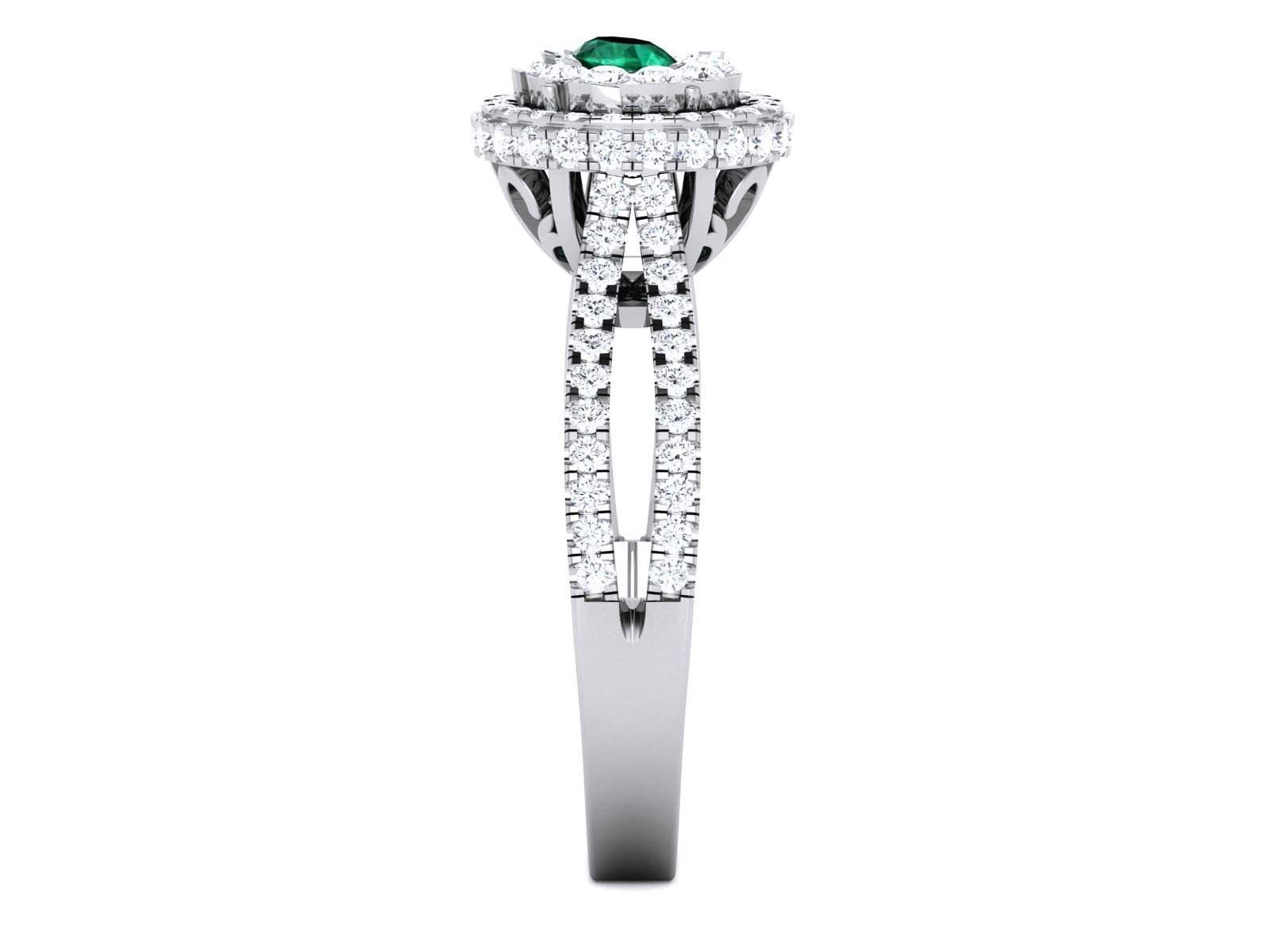 Women Diamond Ring 3dm render detail 3D print model_7