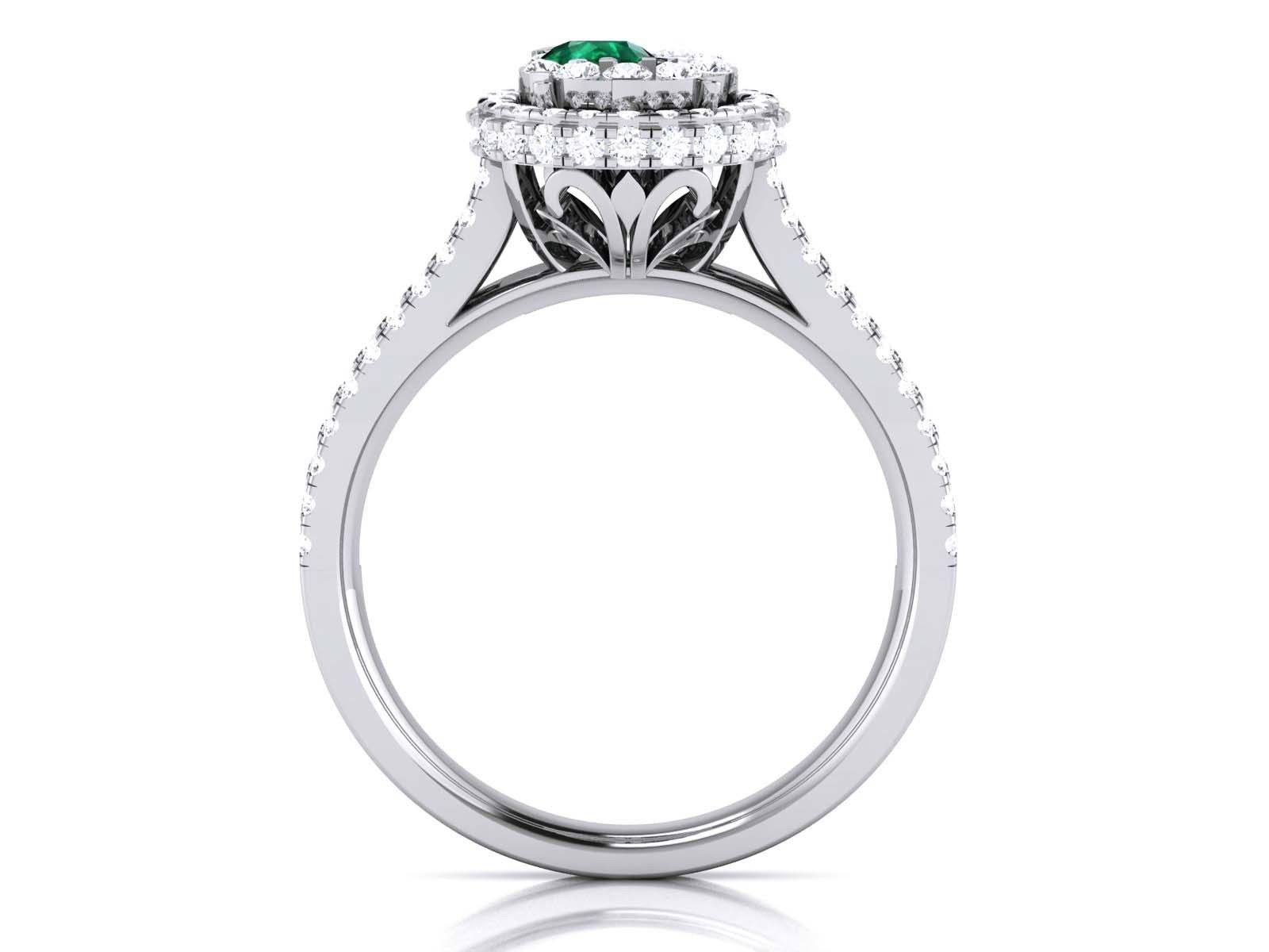 Women Diamond Ring 3dm render detail 3D print model_5