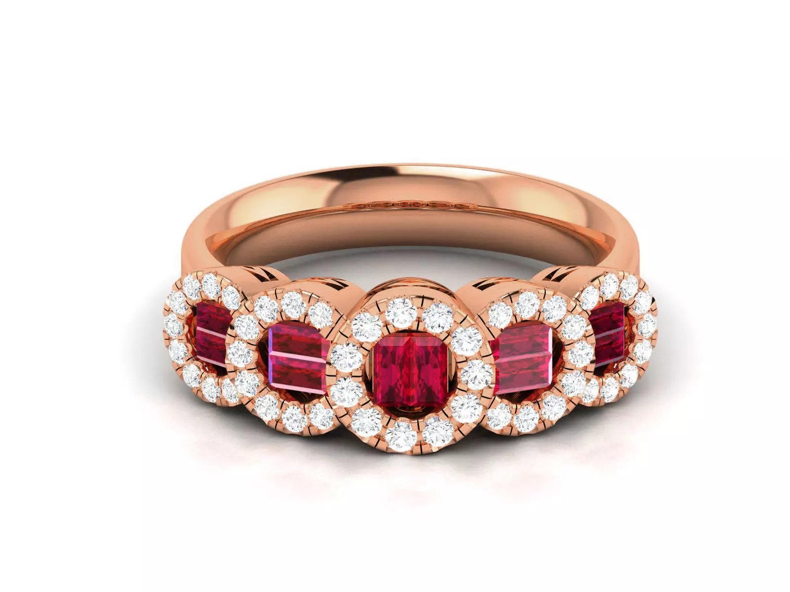 Women Diamond Ring 3dm render detail 3D print model_0