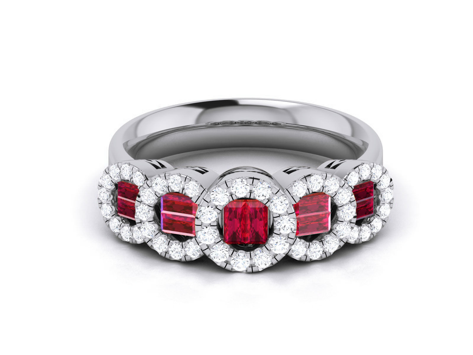 Women Diamond Ring 3dm render detail 3D print model_2