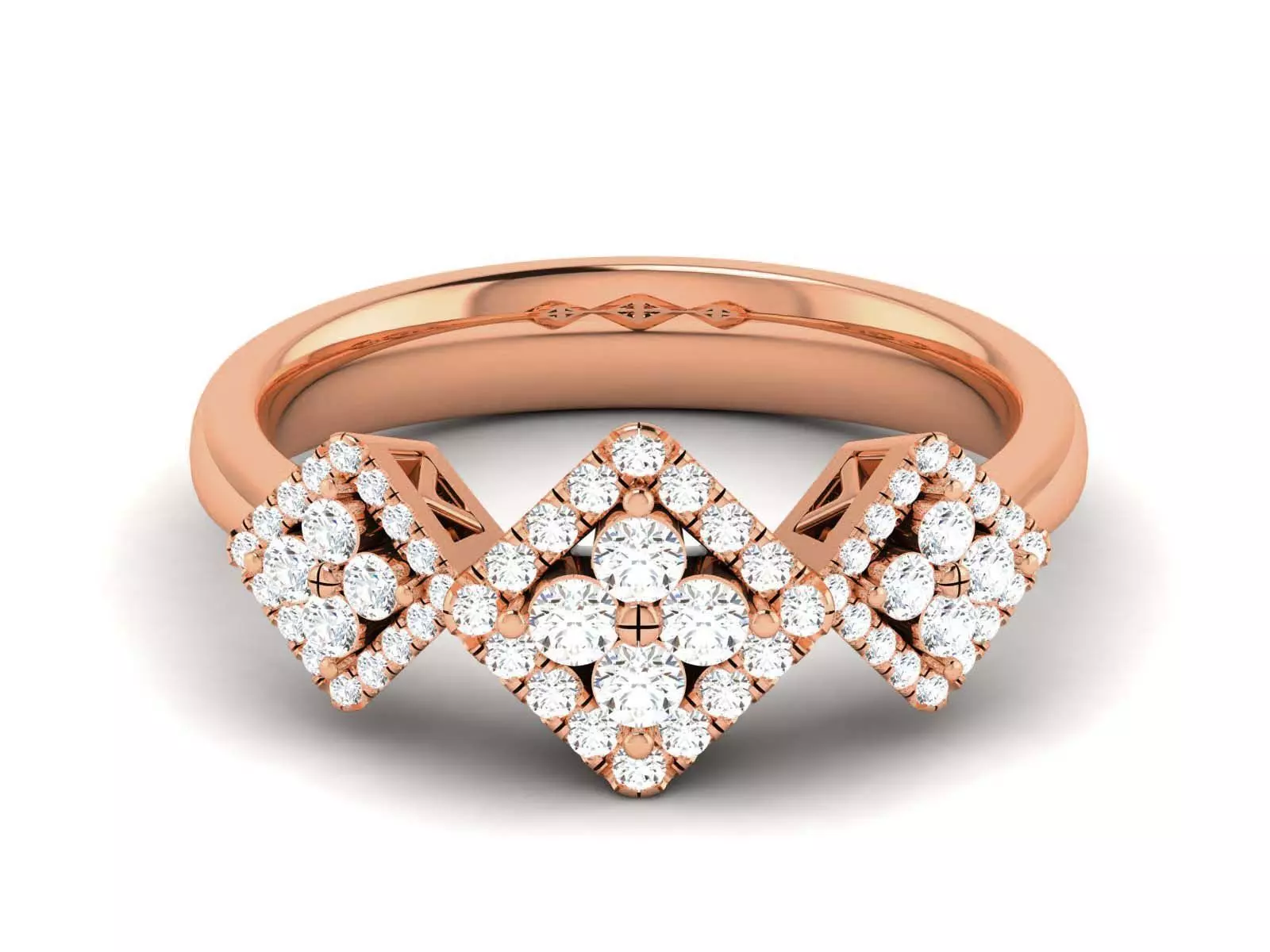 Women Diamond Ring 3dm render detail 3D print model_0