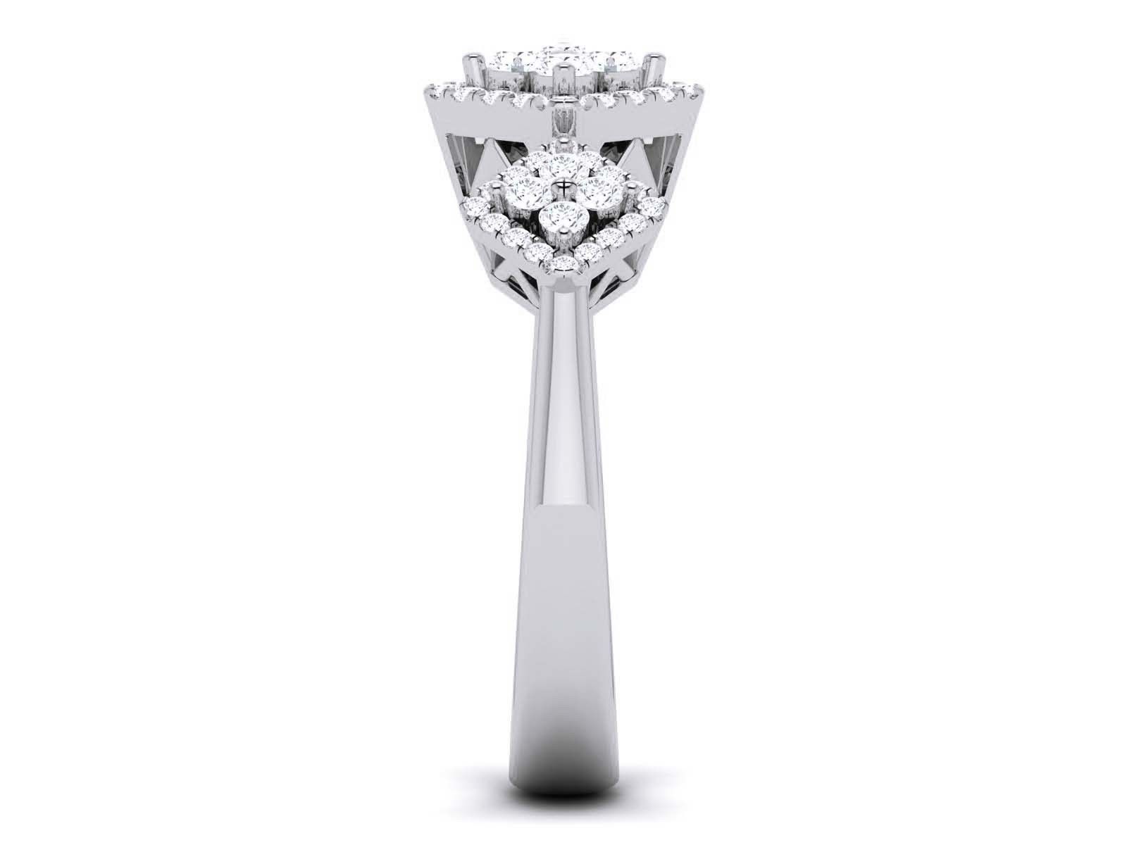 Women Diamond Ring 3dm render detail 3D print model_8