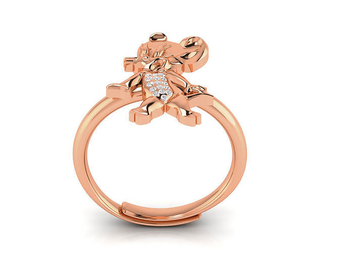 Women Diamond Ring 3dm render detail 3D print model