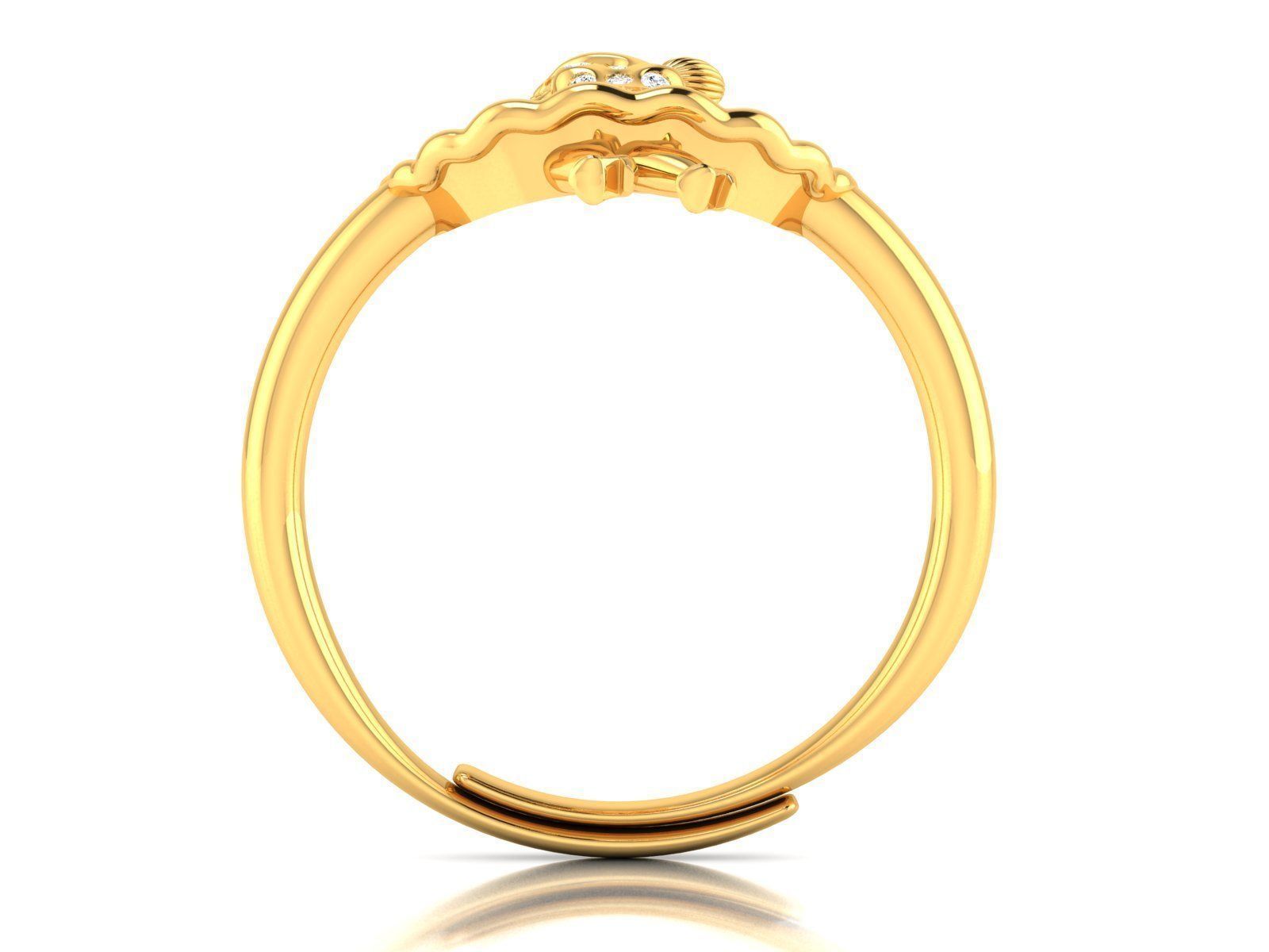 Women Diamond Ring 3dm render detail 3D print model_4