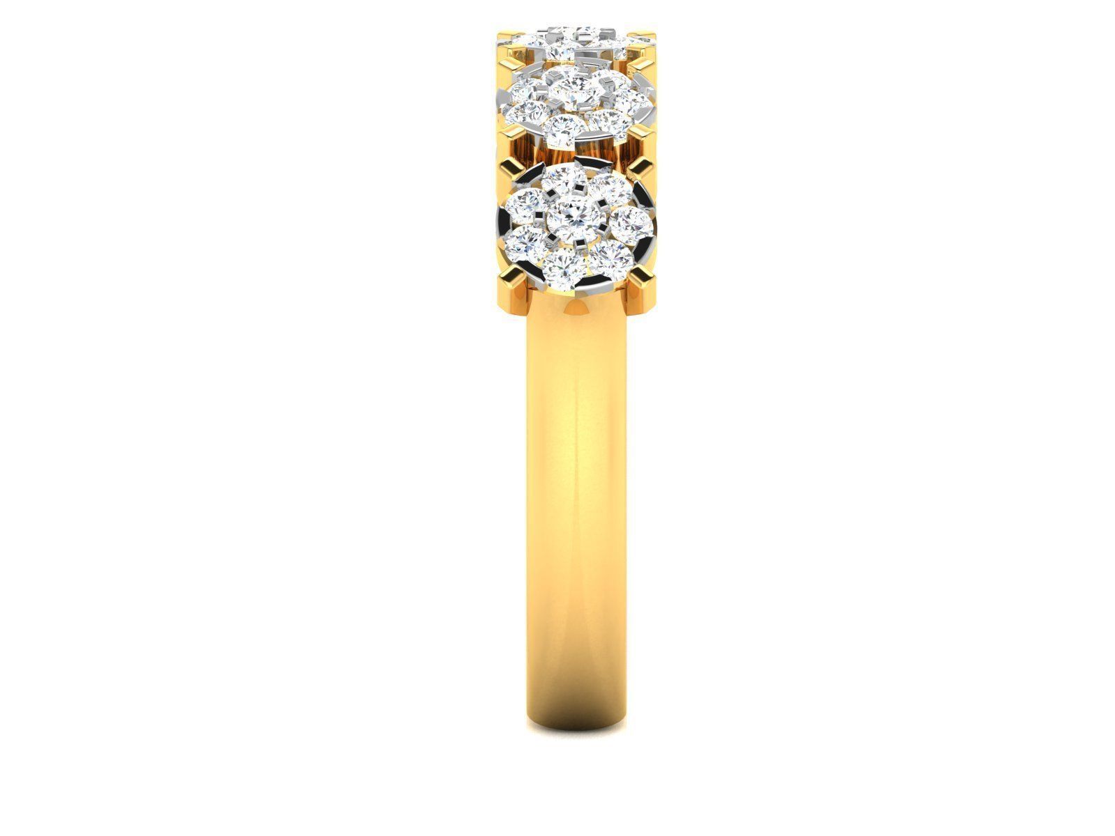 Women Diamond Ring 3dm render detail 3D print model_7
